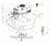 Toro 20574 - Lawnmower, 1983 (3000001-3999999) Ersatzteile ENGINE ASSEMBLY