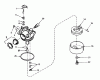 Toro 20574 - Lawnmower, 1988 (8000001-8999999) Ersatzteile CARBURETOR NO. 632050A