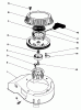 Toro 20581 - Lawnmower, 1983 (3000001-3999999) Ersatzteile RECOIL ASSEMBLY