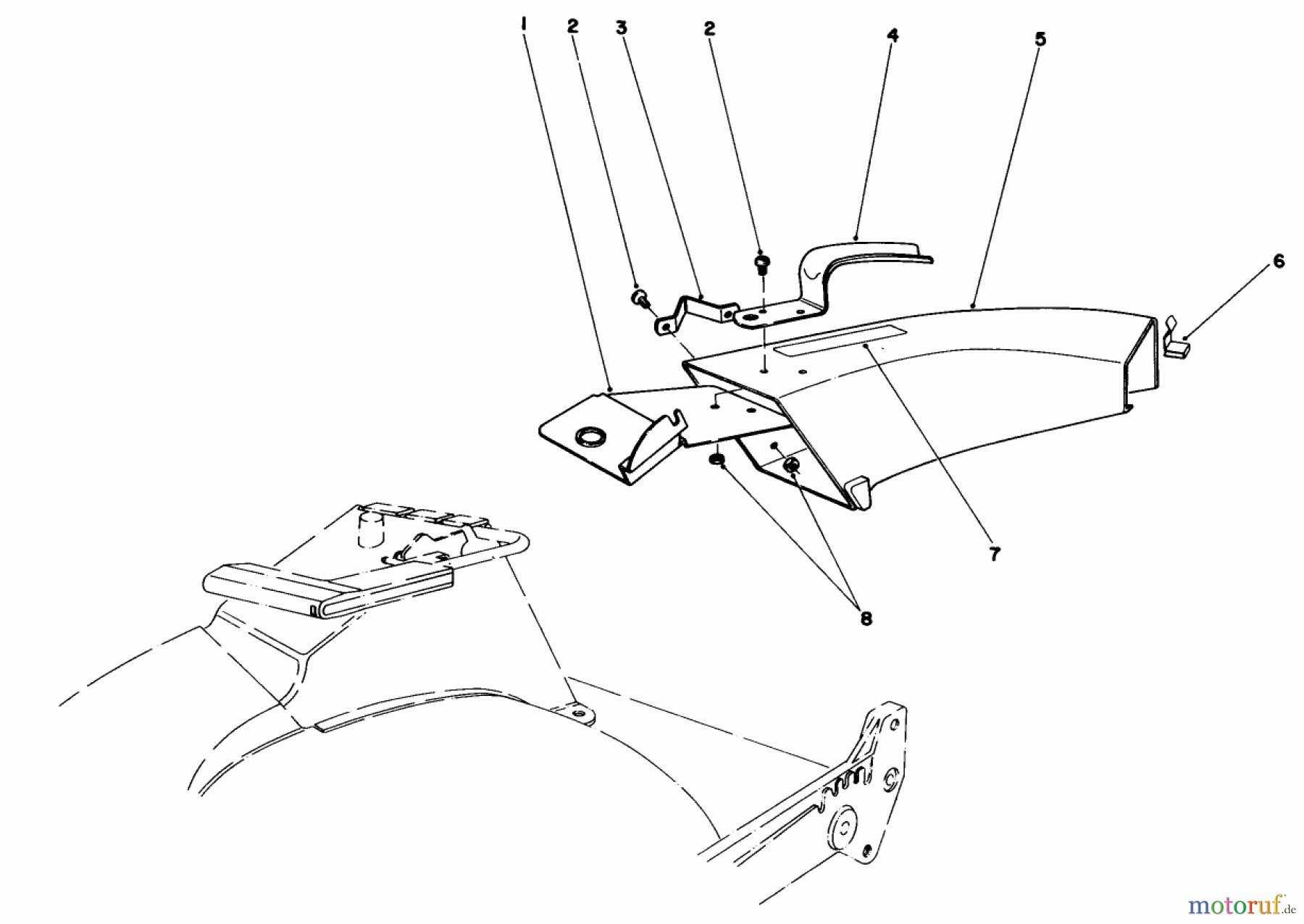 Toro Neu Mowers, Walk-Behind Seite 1 20581 - Toro Lawnmower, 1983 (3000001-3999999) SIDE DISCHARGE CHUTE MODEL NO. 59108 (OPTIONAL)