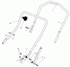 Toro 20581 - Lawnmower, 1986 (6000001-6999999) Ersatzteile HANDLE ASSEMBLY