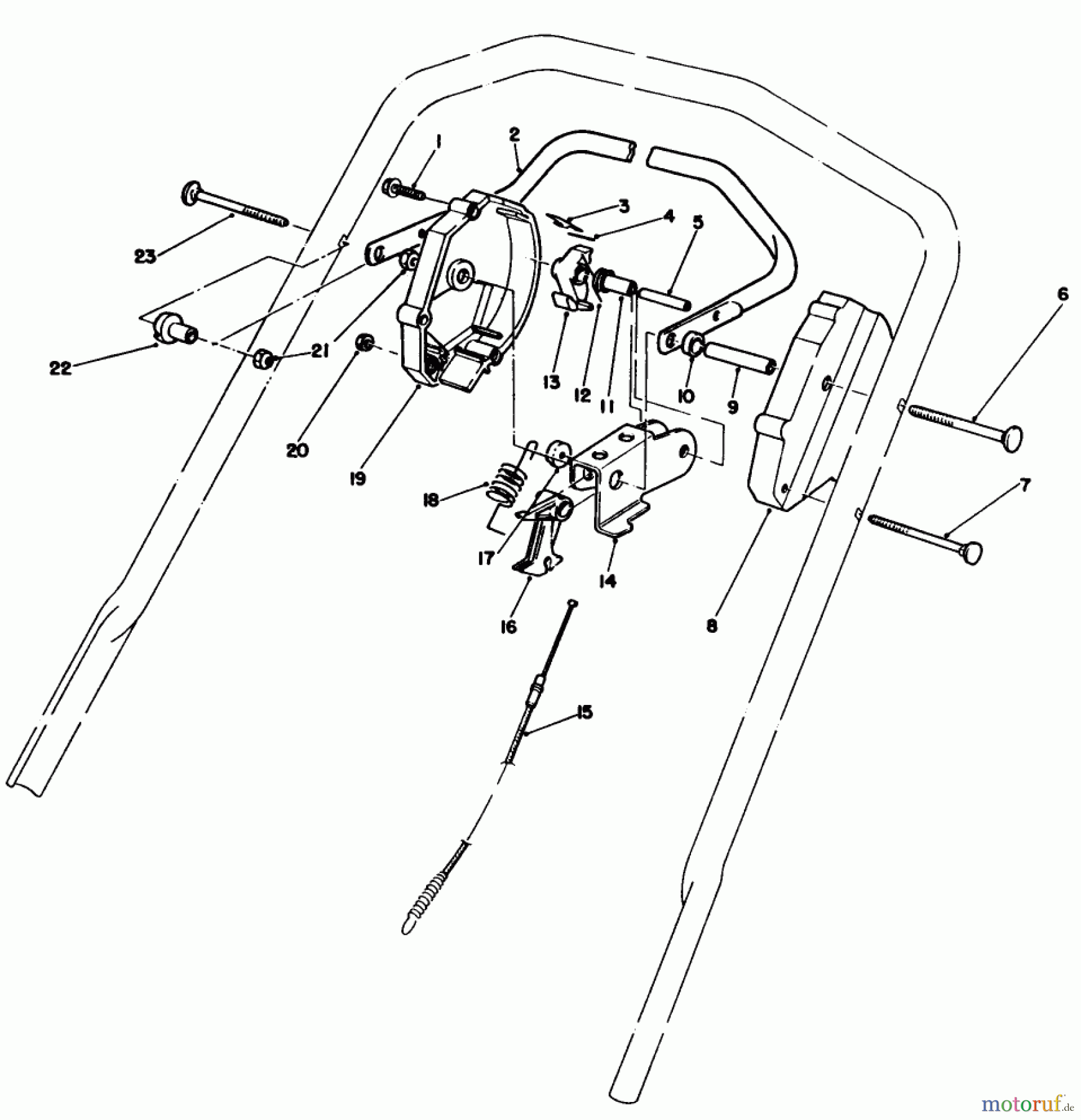 Toro Neu Mowers, Walk-Behind Seite 1 20584C - Toro Lawnmower, 1989 (9000001-9999999) CONTROL ASSEMBLY