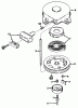 Toro 20586 - Lawnmower, 1986 (6000001-6999999) Ersatzteile REWIND STARTER NO. 590420A