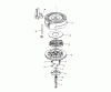 Toro 20586 - Lawnmower, 1988 (8000001-8999999) Ersatzteile REWIND STARTER N0. 590621