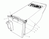 Toro 20586C - Lawnmower, 1988 (8000001-8999999) Ersatzteile GRASS BAG ASSEMBLY NO. 128859