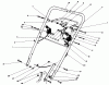 Toro 20611 - Lawnmower, 1989 (9000001-9999999) Ersatzteile HANDLE & TRACTION CONTROL ASSEMBLY