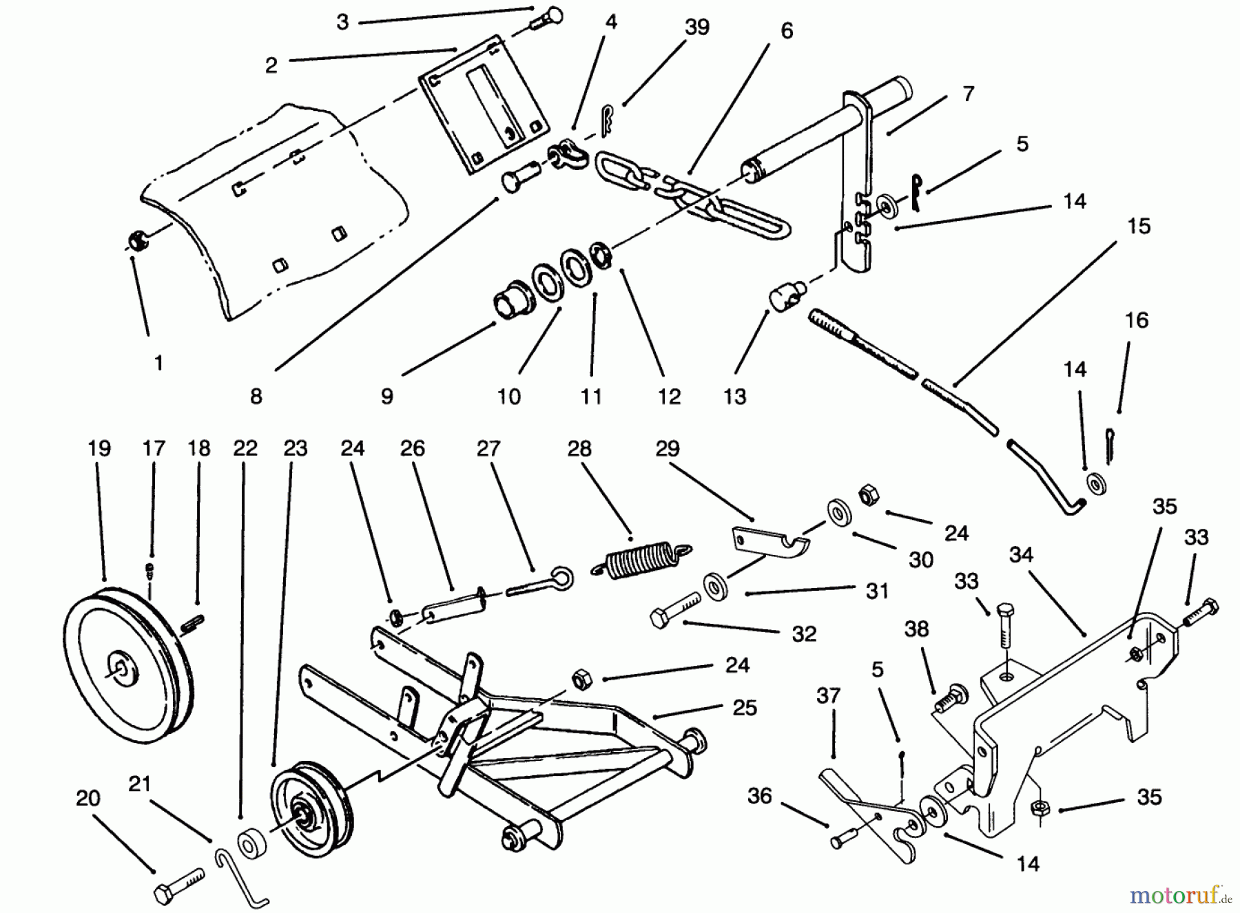 Toro Neu Accessories, Tiller/Cultivator 79271 - Toro 36