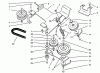 Toro 79271 - 36" Tiller, 260 Series Lawn and Garden Tractors, 1994 (4900001-4999999) Ersatzteile PULLEY DRIVE ASSEMBLY
