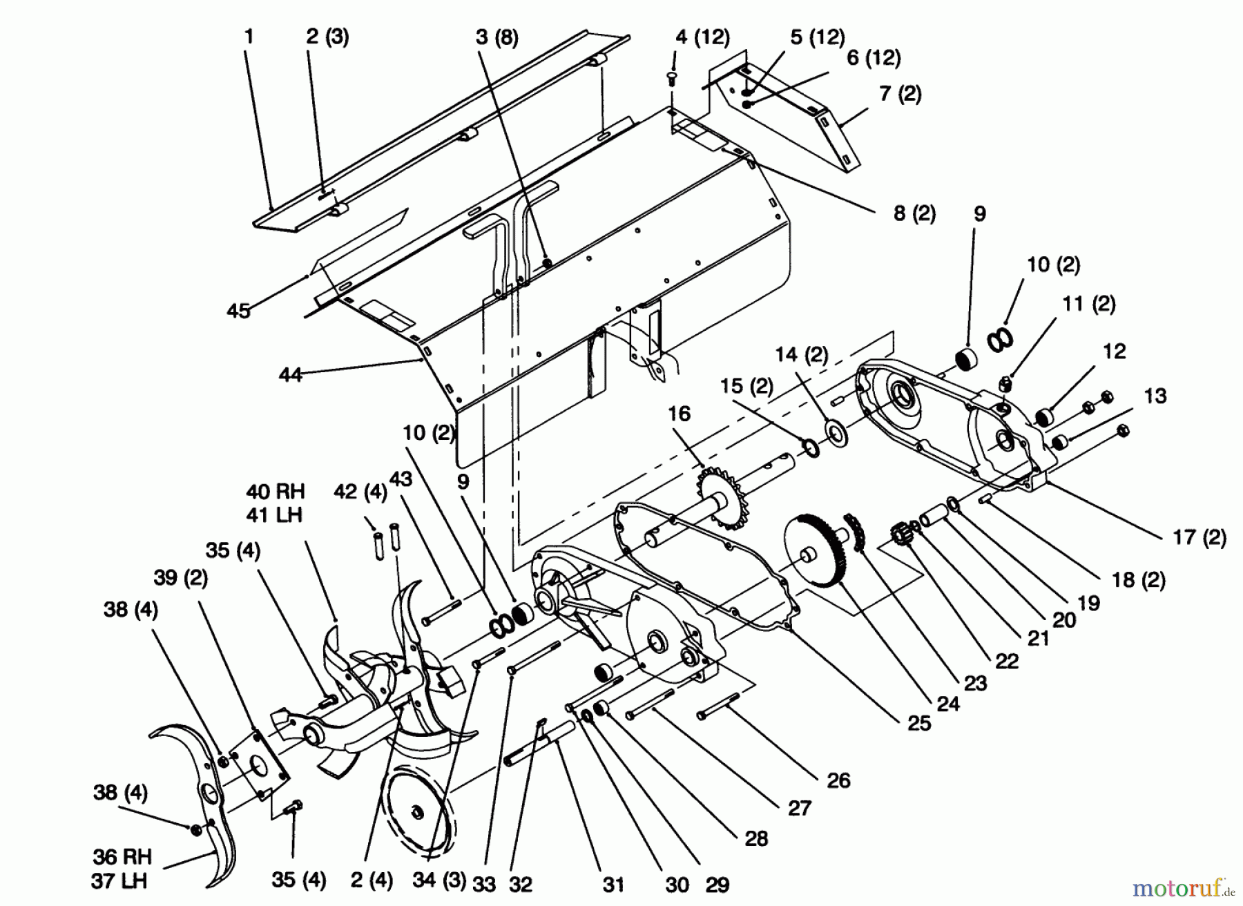 Toro Neu Accessories, Tiller/Cultivator 79271 - Toro 36