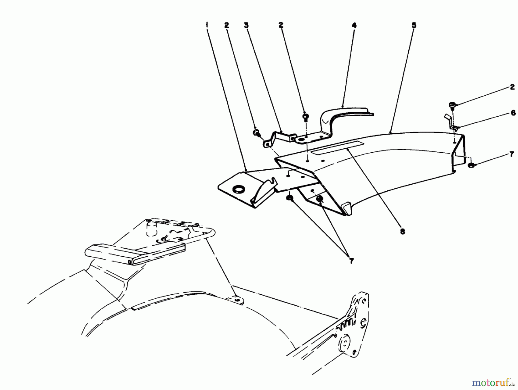  Toro Neu Mowers, Walk-Behind Seite 1 20622 - Toro Lawnmower, 1987 (7000001-7999999) SIDE DISCHARGE CHUTE MODEL NO. 59108 (OPTIONAL)