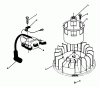 Toro 20622 - Lawnmower, 1988 (8000001-8999999) Ersatzteile MAGNETO & FLYWHEEL ASSEMBLY (MODEL NO. VMH7)