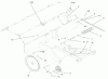 Toro 79271 - 36" Tiller, 260 Series Lawn and Garden Tractors, 1997 (7900001-7999999) Ersatzteile HITCH, DRIVE & IDLER PULLEYS