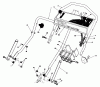 Toro 20624 - Lawnmower, 1986 (6000001-6999999) Ersatzteile HANDLE ASSEMBLY
