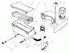 Toro 20624 - Lawnmower, 1987 (7000001-7999999) Ersatzteile AIR CLEANER & FUEL TANK ASSEMBLY (MODEL NO. VMF5 & VMG6)