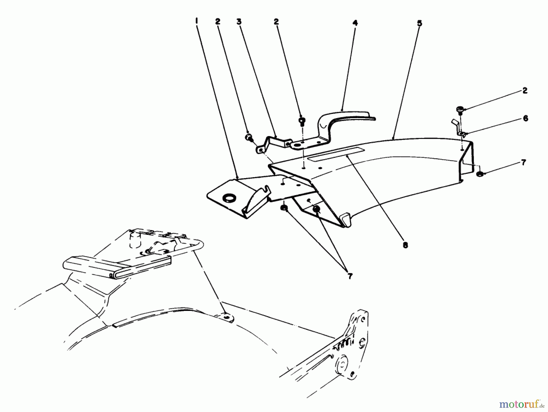  Toro Neu Mowers, Walk-Behind Seite 1 20627C - Toro Lawnmower, 1987 (7000001-7999999) SIDE DISCHARGE CHUTE MODEL NO. 59108 (OPTIONAL)