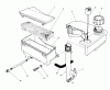 Toro 20627C - Lawnmower, 1988 (8000001-8999999) Ersatzteile AIR CLEANER & FUEL TANK ASSEMBLY