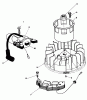 Toro 20629C - Lawnmower, 1987 (7000001-7999999) Ersatzteile MAGNETO & FLYWHEEL ASSEMBLY (MODEL NO. VMG6)