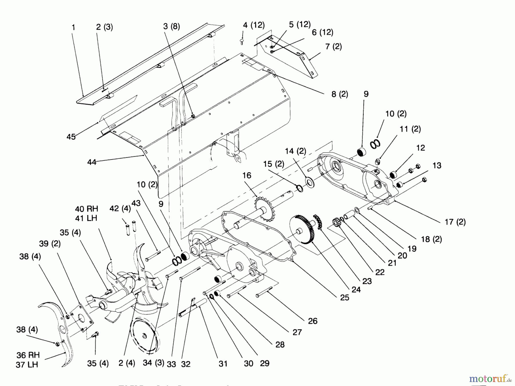 Toro Neu Accessories, Tiller/Cultivator 79370 - Toro 36