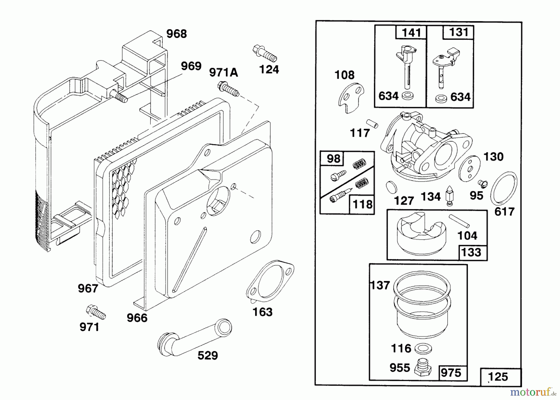  Toro Neu Mowers, Walk-Behind Seite 1 20668 - Toro Lawnmower, 1991 (1000001-1999999) ENGINE MODEL 124702-3115-01 #3