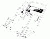 Toro 20668 - Lawnmower, 1991 (1000001-1999999) Ersatzteile HANDLE ASSEMBLY