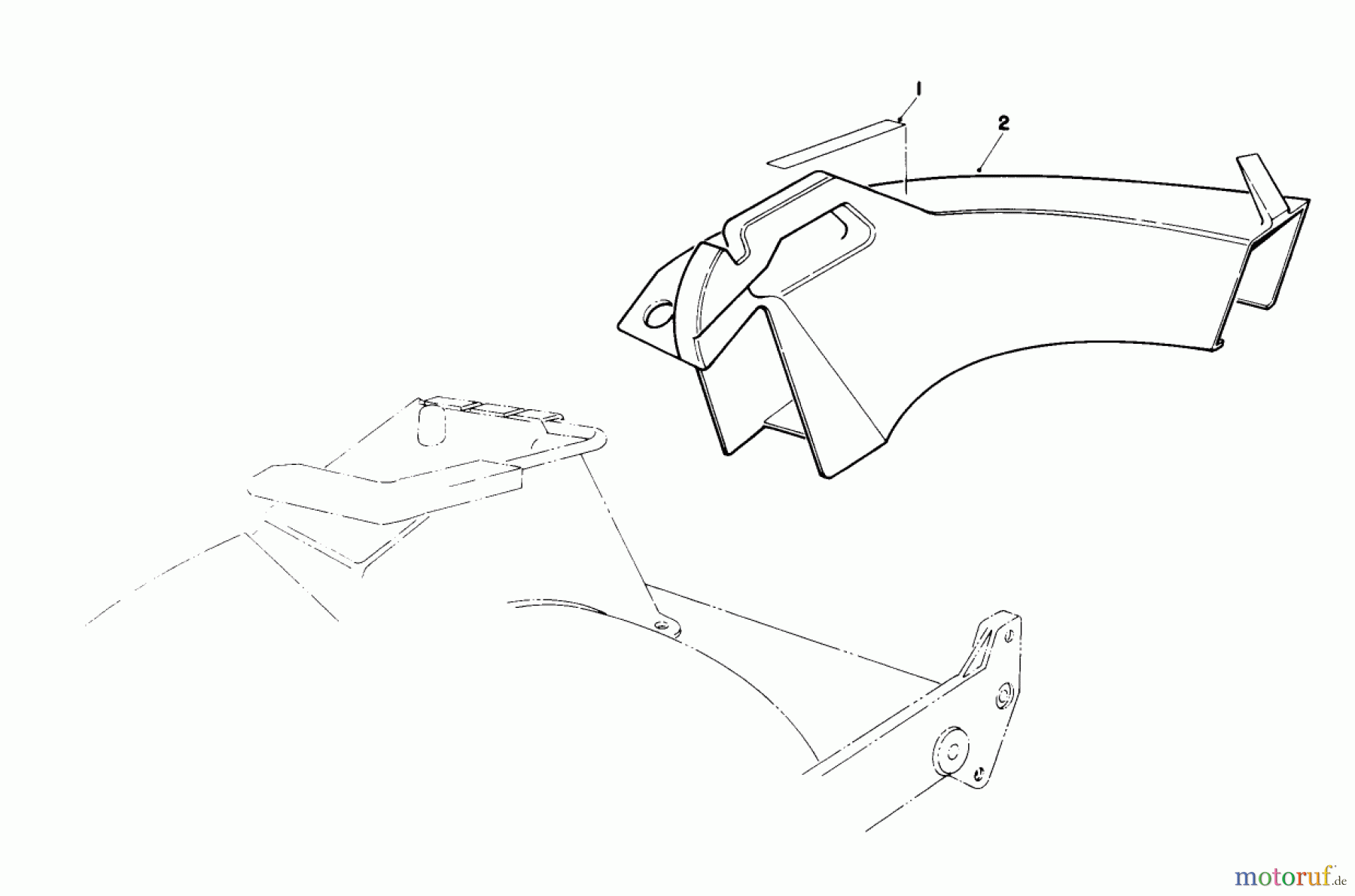  Toro Neu Mowers, Walk-Behind Seite 1 20668 - Toro Lawnmower, 1991 (1000001-1999999) SIDE DISCHARGE CHUTE MODEL NO. 59168 (OPTIONAL)