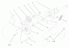 Toro 79370 - 36" Tiller, 300 Series Garden Tractors, 1999 (9900001-9999999) Ersatzteile MID HITCH IDLER ASM