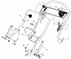Toro 20677 - Lawnmower, 1989 (9000001-9999999) Ersatzteile HANDLE ASSEMBLY (SERIAL NO. 9005856 9006399)