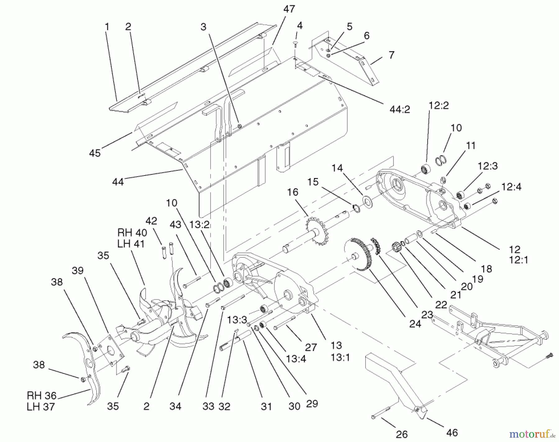 Toro Neu Accessories, Tiller/Cultivator 79370 - Toro 36