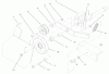 Toro 79370 - 36" Tiller, 300 Series Garden Tractors, 2001 (210000001-210999999) Ersatzteile MID HITCH IDLER ASSEMBLY