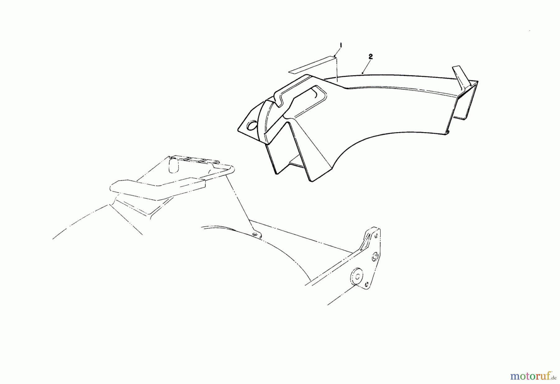  Toro Neu Mowers, Walk-Behind Seite 1 20677 - Toro Lawnmower, 1990 (0002102-0999999) SIDE DISCHARGE CHUTE MODEL NO. 59168 (OPTIONAL)