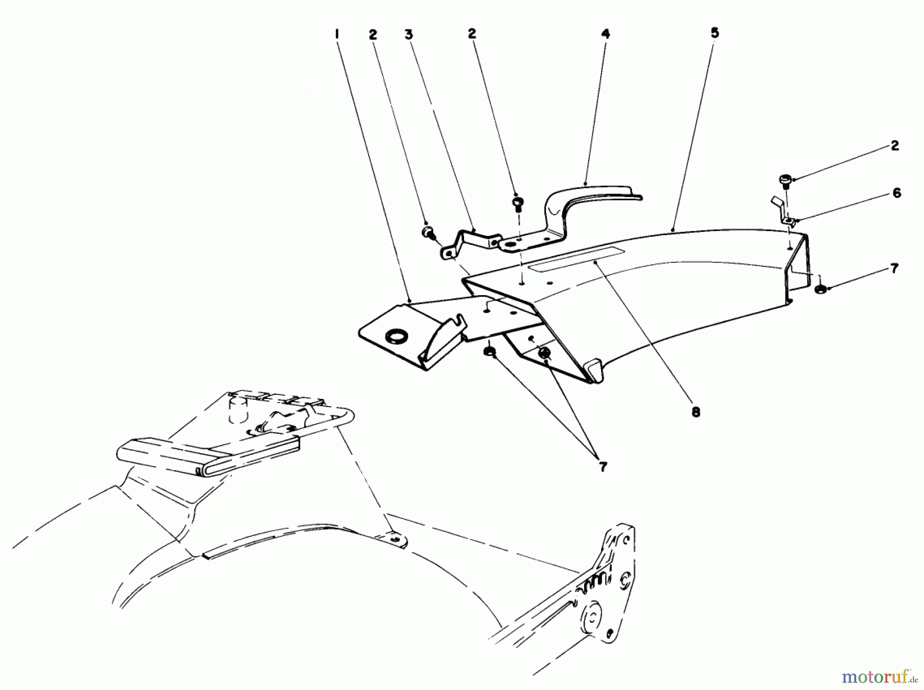  Toro Neu Mowers, Walk-Behind Seite 1 20684 - Toro Lawnmower, 1987 (7000001-7999999) SIDE DISCHARGE CHUTE MODEL NO. 59108 (OPTIONAL)