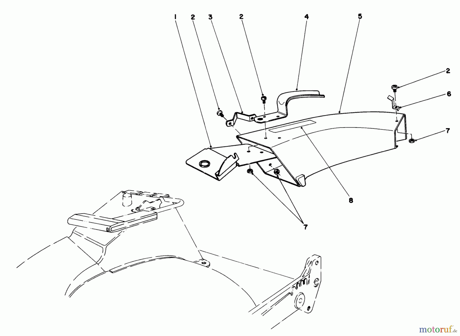  Toro Neu Mowers, Walk-Behind Seite 1 20692 - Toro Lawnmower, 1987 (7000001-7999999) SIDE DISCHARGE CHUTE MODEL NO. 59108 (OPTIONAL)