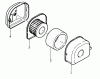 Toro 04-16TK01 - 15" Tiller, 1988 Ersatzteile AIR CLEANER-KAWASAKI FA130