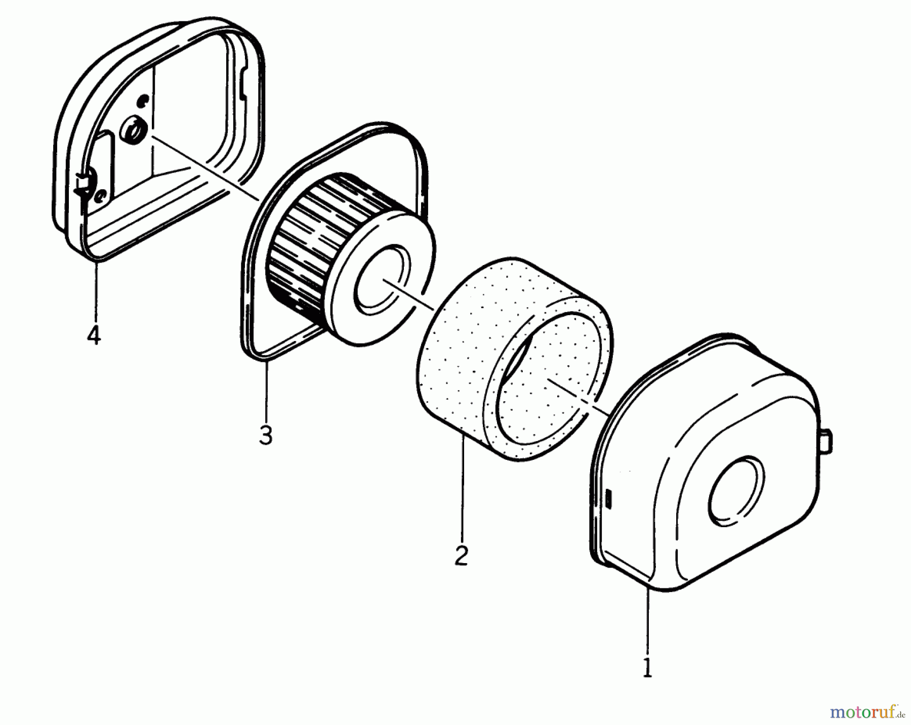 Toro Neu Accessories, Tiller/Cultivator 85103 - Toro Pick Tine Kit, Tillers, 1987 AIR CLEANER-KAWASAKI FA130