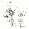 Toro 20692C - Lawnmower, 1989 (9000001-9999999) Ersatzteile CARBURETOR NO. 632098
