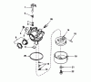 Toro 20695 - Lawnmower, 1988 (8000001-8999999) Ersatzteile CARBURETOR NO. 632098
