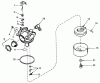 Toro 20700 - Lawnmower, 1980 (0000001-0999999) Ersatzteile CARBURETOR NO. 632050