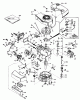 Toro 20705 - Lawnmower, 1980 (0000001-0999999) Ersatzteile ENGINE TECUMSEH MODEL NO. TNT 100-10069C