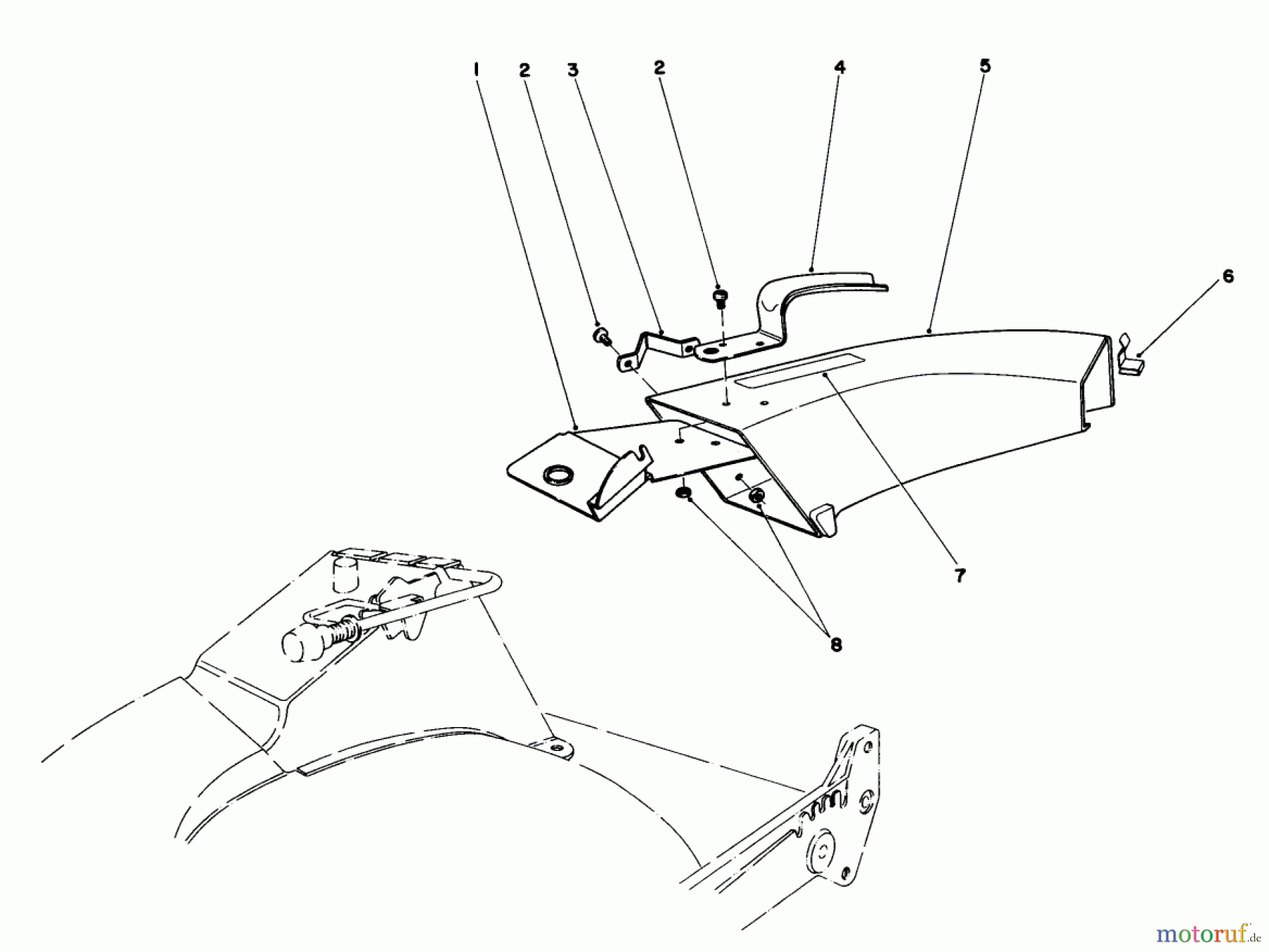  Toro Neu Mowers, Walk-Behind Seite 1 20705 - Toro Lawnmower, 1983 (3000001-3999999) SIDE DISCHARGE CHUTE MODEL NO. 59108 (OPTIONAL)