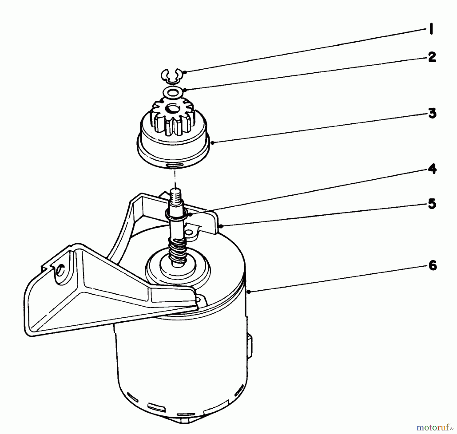  Toro Neu Mowers, Walk-Behind Seite 1 20715 - Toro Lawnmower, 1982 (2000001-2999999) STARTER MOTOR