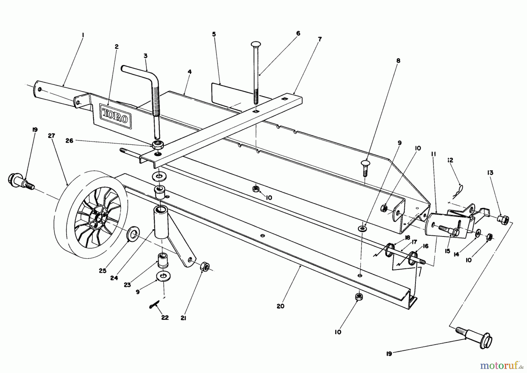  Toro Neu Mowers, Walk-Behind Seite 1 20715C - Toro Lawnmower, 1985 (5000001-5999999) DETHATCHER KIT MODEL NO. 59126 (OPTIONAL)