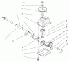 Toro 20716 - Side Discharge Mower, 1998 (8900001-8999999) Ersatzteile GEAR CASE ASSEMBLY
