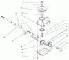 Toro 20716 - Side Discharge Mower, 1999 (9900001-9999999) Ersatzteile GEAR CASE ASSEMBLY