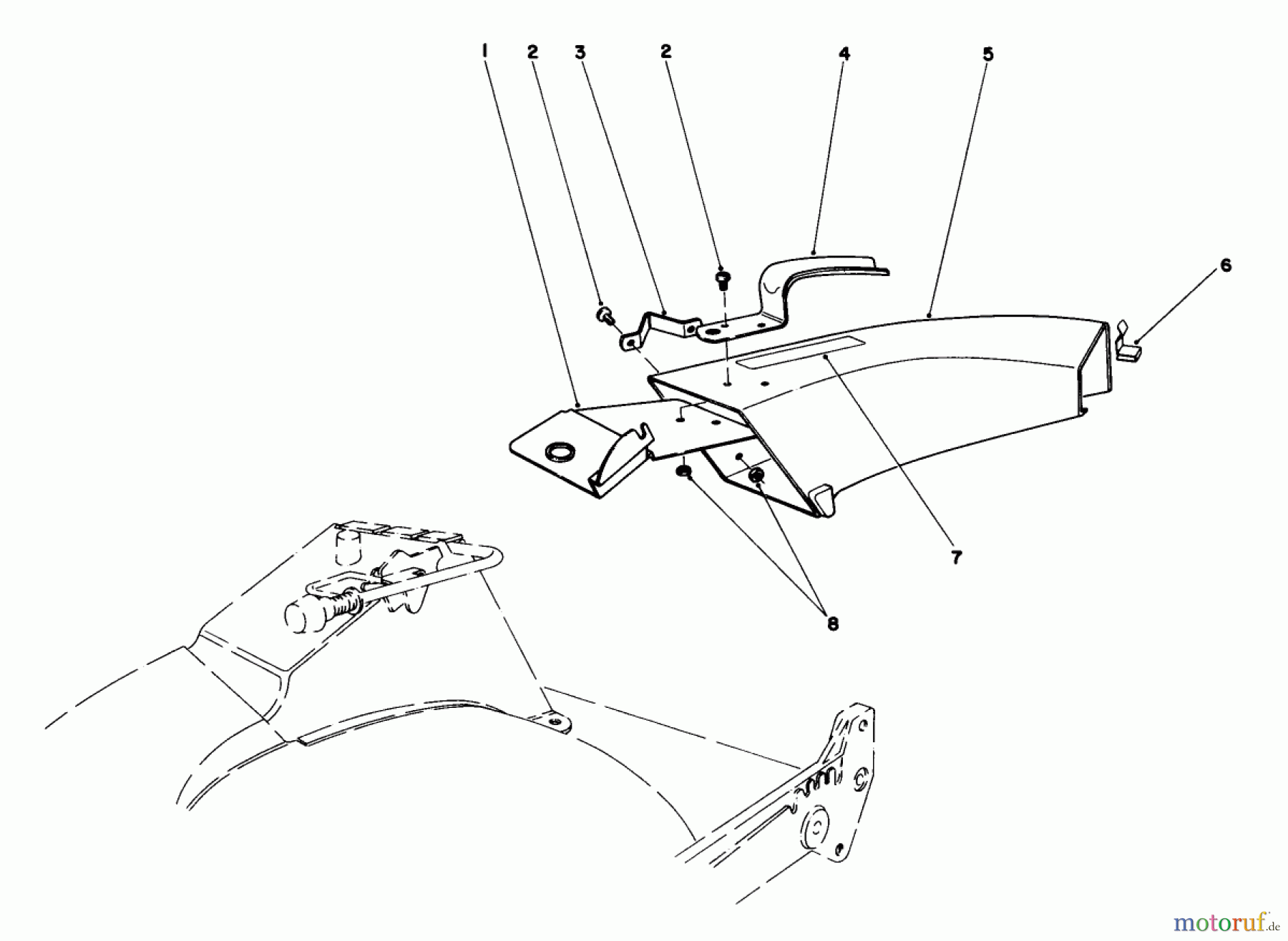  Toro Neu Mowers, Walk-Behind Seite 1 20735 - Toro Lawnmower, 1983 (3000001-3999999) SIDE DISCHARGE CHUTE MODEL NO. 59108 (OPTIONAL)