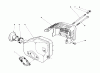 Toro 20745C - Lawnmower, 1987 (7000001-7999999) Ersatzteile MUFFLER ASSEMBLY (ENGINE NO. 47PG6)