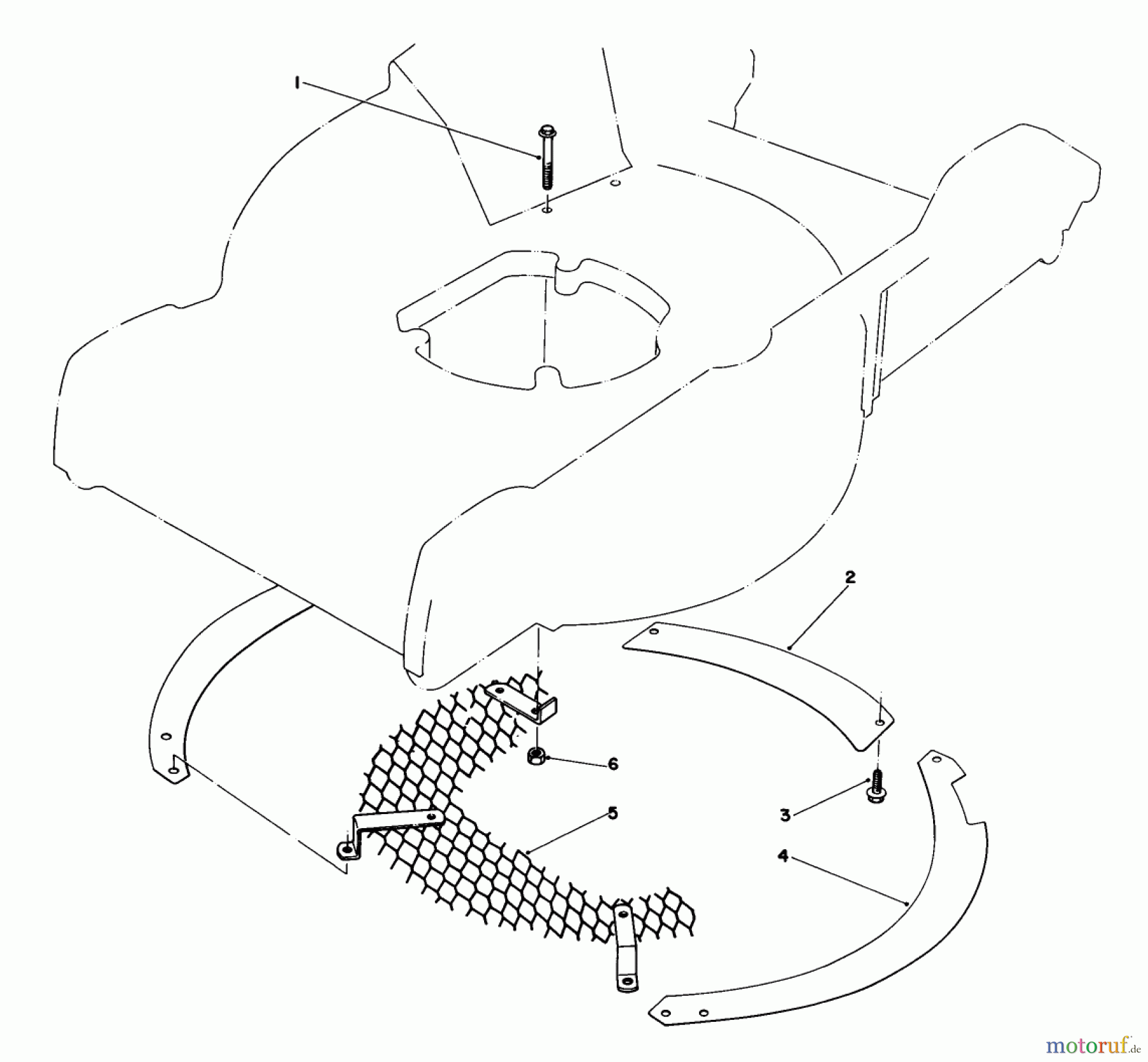  Toro Neu Mowers, Walk-Behind Seite 1 20762 - Toro Lawnmower, 1983 (3000001-3999999) LEAF SHREDDER KIT NO. 59101 (OPTIONAL)