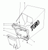 Toro 20765 - Lawnmower, 1981 (1000001-1999999) Ersatzteile GRASS BAG ASSEMBLY NO. 6-7859