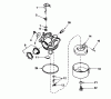 Toro 20780C - Lawnmower, 1987 (7000001-7999999) Ersatzteile CARBURETOR NO. 632098