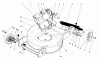 Toro 20780C - Lawnmower, 1987 (7000001-7999999) Ersatzteile HOUSING ASSEMBLY