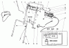 Toro 21101 - Whirlwind Lawnmower, 1969 (9000001-9999999) Ersatzteile HANDLE ASSEMBLY